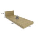 Ver imagem 4 de Tampo para Balcão 20CMX52CM TM1329 Carvalho Tropical MDF Grazi Bege