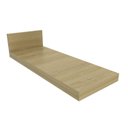 Ver imagem 3 de Tampo para Balcão 20CMX52CM TM1329 Carvalho Tropical MDF Grazi Bege