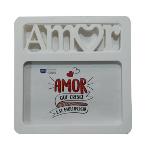 Porta Retrato Amor 10x15 Pr-82632-br Square