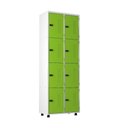 Ver imagem 1 de Armário Roupeiro Aço 8 Portas Academia Guarda Volume Ea702 Verde