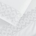 Ver imagem 4 de Jogo de Lençol King 4 Peças Micropercal 200 Fios Nobless:branco Neve