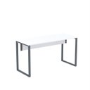 Ver imagem 3 de Mesa Madeira M134/60P25TUB 134cm Industrial Branco e Grafito Cinza