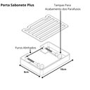 Ver imagem 3 de Kit 2 Saboneteiras Para Banheiro De Parede Cromada
