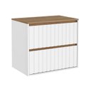 Ver imagem 2 de Gabinete de Banheiro 1 Porta 1 Gaveta 69,3cm Branco Carvalho Yescasa