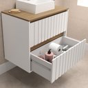 Ver imagem 5 de Gabinete de Banheiro 1 Porta 1 Gaveta 69,3cm Branco Carvalho Yescasa