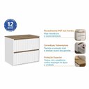 Ver imagem 6 de Gabinete de Banheiro 1 Porta 1 Gaveta 69,3cm Branco Carvalho Yescasa