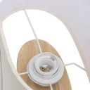 Ver imagem 2 de Abajur / Luminária Bivolt 110/220V em Madeira e Linho -Mart