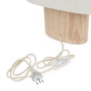 Ver imagem 3 de Abajur / Luminária Bivolt 110/220V em Madeira e Linho -Mart