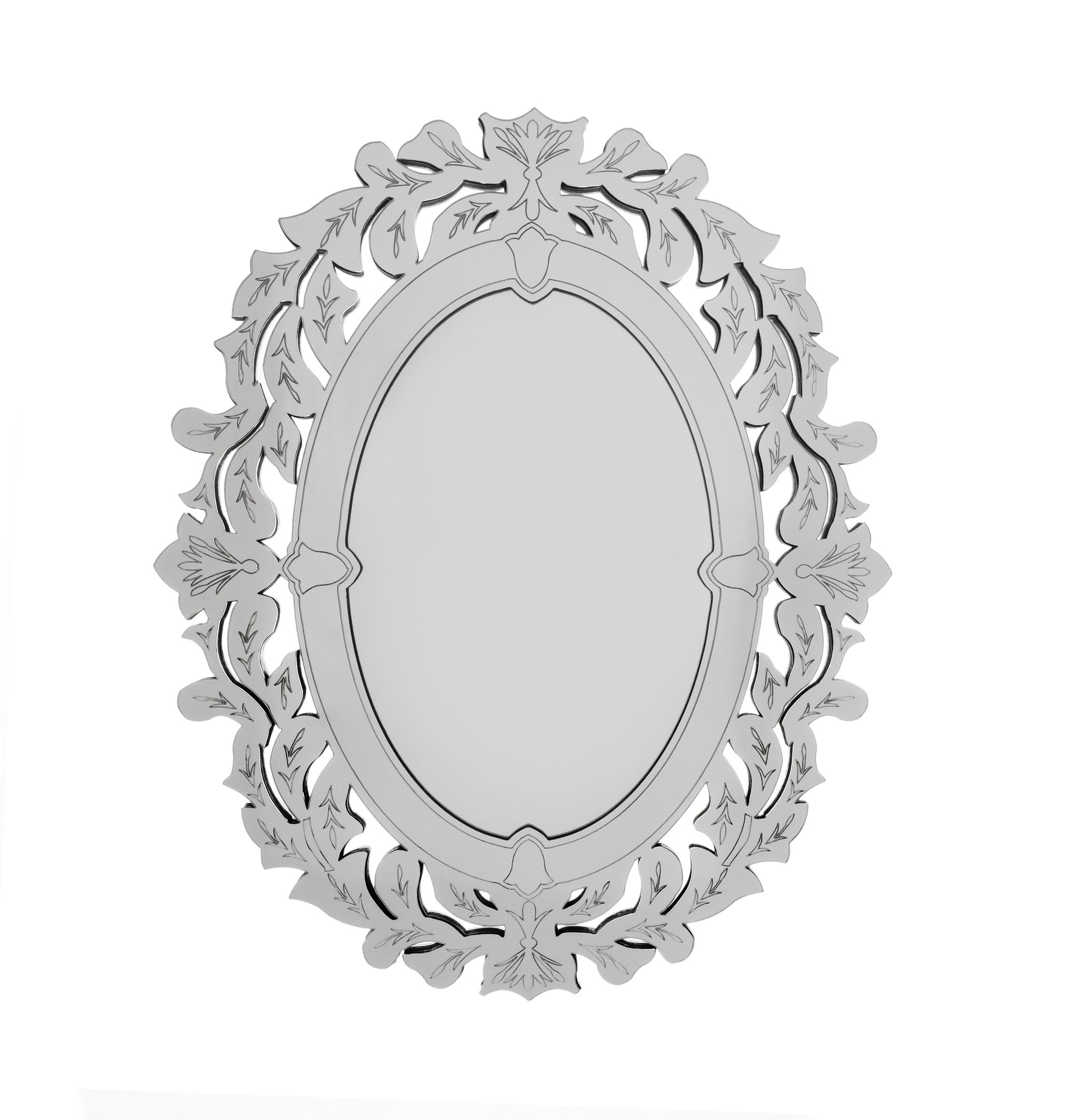 Espelho veneziano Provençal Decorativo 45x65 3882:prata