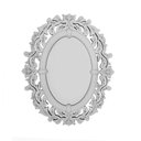 Ver imagem 1 de Espelho veneziano Provençal Decorativo 45x65 3882:prata