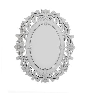 Espelho veneziano Provençal Decorativo 45x65 3882:prata