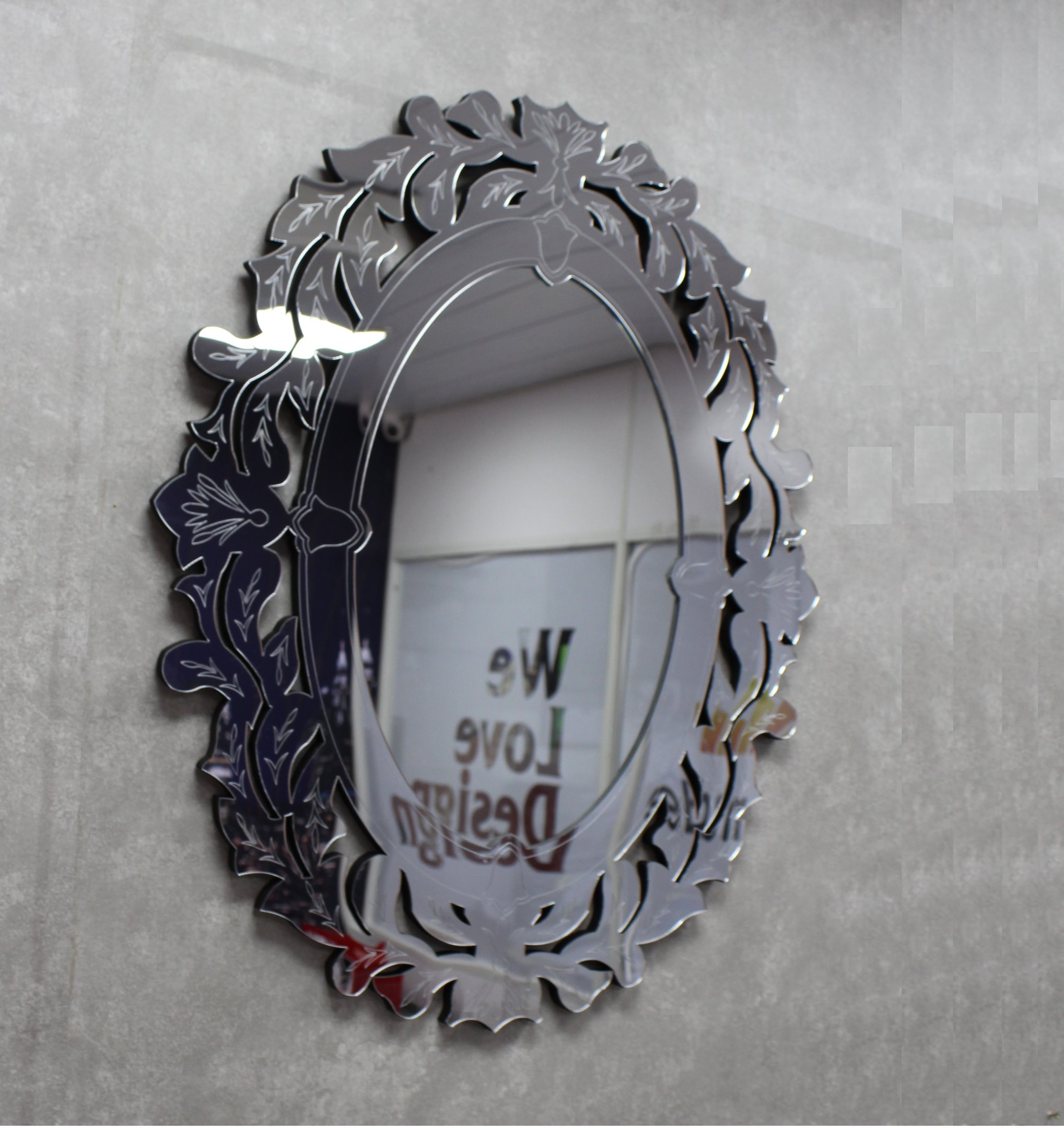 Espelho veneziano Provençal Decorativo 45x65 3882:prata - 6