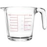 2 Jarras Medidoras 500ml Vidro com Alça Marcação Lyor Copo Medidor para Receitas - 3