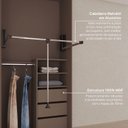 Ver imagem 6 de Guarda Roupa Planejado 100% MDF 2 Portas de Correr Orion CabeCasa MadeiraOriginals Marrom