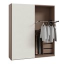 Ver imagem 5 de Guarda Roupa Planejado 100% MDF 2 Portas de Correr Orion CabeCasa MadeiraOriginals Marrom