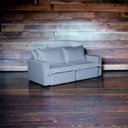 Ver imagem 2 de Sofá Cama Casal Retrátil e Reclinável em Linho Sofatec