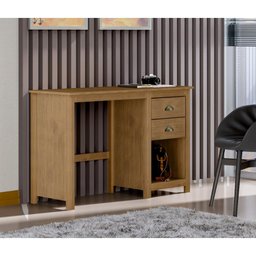 Escrivaninha em Madeira 2 Gavetas Linha Topázio - Freijó - 2