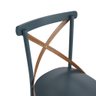 Conjunto 2 Cadeiras de Madeira Maciça Apaixone X Azul Petróleo - 2