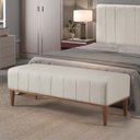 Ver imagem 2 de Recamier Calçadeira Casal 140 Domênico - Linho Prime Cru