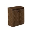 Ver imagem 1 de Balcão de Escritório ME4149 c/ 2 Portas c/ Chave Nogal - Tecno Mobili