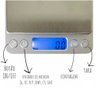 Mini Balança de Precisão Pesa 0,1g até 2000g Cozinha - 2