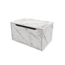 Ver imagem 6 de Conjunto de Banheiro com Gabinete Suspenso 1 Porta, Espelheira e Armário com Rodízios Branco/Mármore