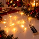 Ver imagem 6 de Fio Fada Pisca Cordão Amarelo 20 Leds Pilha Enfeite 2m
