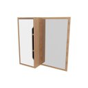 Ver imagem 5 de Conjunto de Banheiro com Gabinete Suspenso e Espelheira Branco/Amêndoa