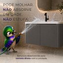 Ver imagem 2 de Gabinete Banheiro 80cm Impermeável com Cuba Cerâmica e Nicho Gênova Brovália