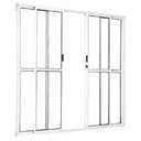 Ver imagem 2 de Kit com 2 Portas Sacada de Alumínio 4 Folhas 210 x 200cm com Fechadura Linha 25 Branco Esquadrias Bergamo