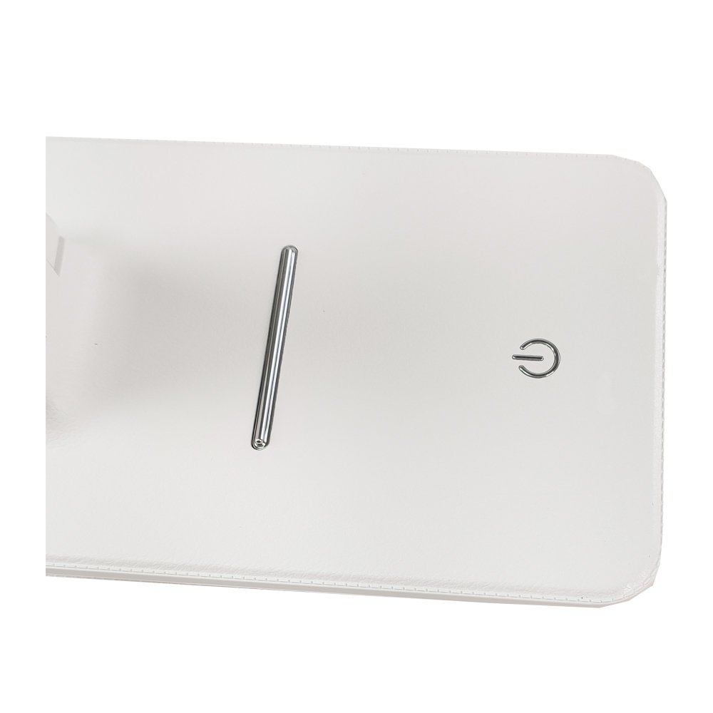 Luminária Articulada Led Touch Dobravel Termometro Relógio Digital Alarme Mesa Calendario - 4