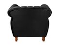Ver imagem 3 de Poltrona Realeza Chesterfield Cadeira Vintage Decoração Retrô - Veludo Preto