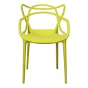 Ver imagem 3 de Kit 4 Cadeiras Empilhável Inmetro Aviv Master Allegra Fratini Polipropileno Amarelo Suporta 182kg