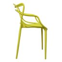 Ver imagem 4 de Kit 4 Cadeiras Empilhável Inmetro Aviv Master Allegra Fratini Polipropileno Amarelo Suporta 182kg