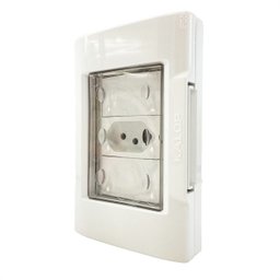 Tomada Simples 10a Embutir Prova Dagua Branca Externa Kalop - 2