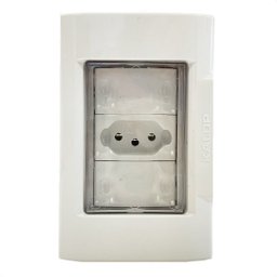 Tomada Simples 10a Embutir Prova Dagua Branca Externa Kalop - 3