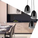 Ver imagem 2 de Pendente Vegas Aluminio Triplo Preto sala cozinha quarto