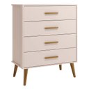 Ver imagem 3 de Cômoda Gaveteiro Infantil Isis Rosa Acetinado - Reller