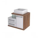 Ver imagem 3 de Gabinete Armario P-banheiro (balcao C-cuba Q355) Legno 650 Branco Chess C-nogal