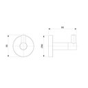 Ver imagem 2 de Kit com 3 Cabide New Linha City Banheiro Metal