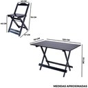 Ver imagem 6 de Conjunto Dobrável 120x70 com Ombrelone Paraná Cor do Conjunto:preto;cor do Ombrelone:branco