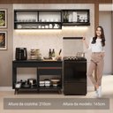 Ver imagem 5 de Armário de Cozinha Compacta 190cm Reims Madesa 06 Preto