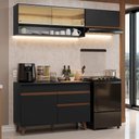 Ver imagem 1 de Armário de Cozinha Compacta 190cm Reims Madesa 06 Preto