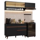 Ver imagem 2 de Armário de Cozinha Compacta 190cm Reims Madesa 06 Preto