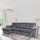 Ver imagem 2 de Sofá Retrátil e Reclinável Articulado Ipanema - 2,20m de Largura e Abertura Grande em Veludo Premium