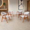 Ver imagem 1 de Combo 4 Poltronas Lithi Decorativas e Estofadas Confortáveis Recepção