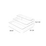 Organizador Multinível Clear ou 25 X 29 X 10,3 Cm Cor:natural - 5