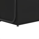 Ver imagem 5 de Armário Multiuso Organizador Estilo Industrial com Gaveta e 2 Portas Escritório Quarto Preto