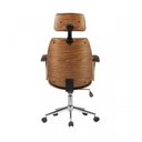 Ver imagem 3 de Kit 2 Cadeiras de Escritório Presidente Giratória com Apoia Cabeça Office Lisboa