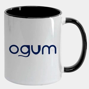 Caneca Branca com Interna Preta Y5 Ogum Orixá Escrita 2